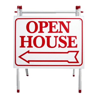 (image for) Solid Plastic Open House A Frame 6 Pack - Red